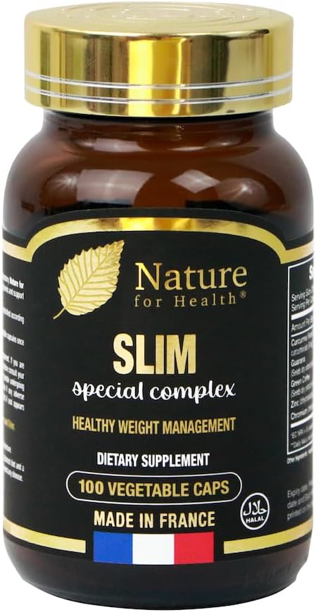 Slim Special Complex - Dietary Supplement for Health Weight Management - Curcuma, Guarana, Green Coffee & Minerals - Sugar & Gluten-Free - 100 Vegetable Caps