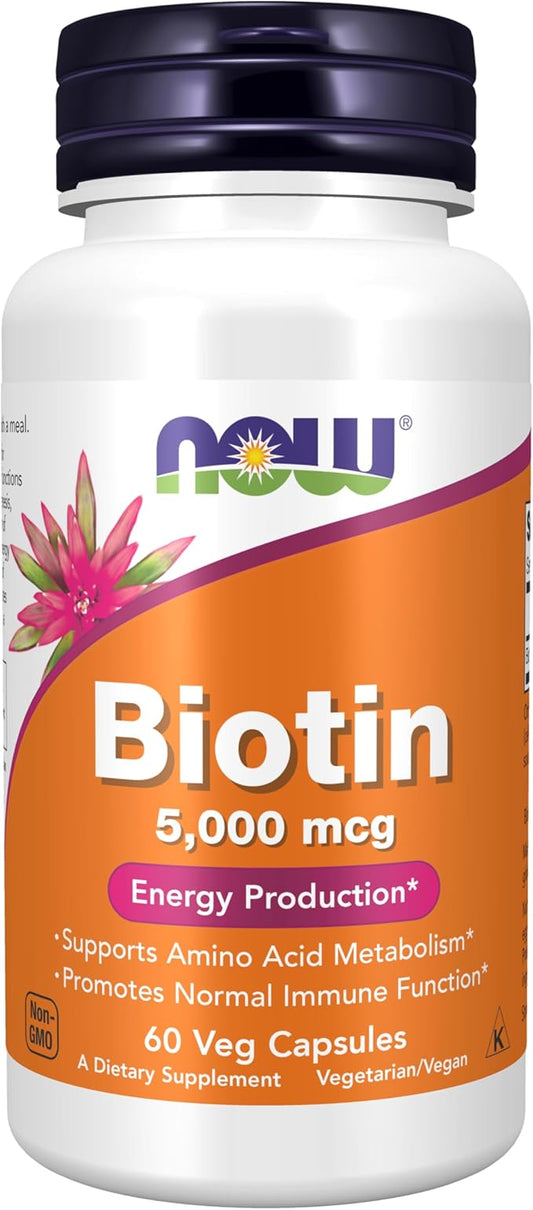 NOW Foods Biotin 5000mcg VCaps 60's