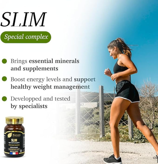 Slim Special Complex - Dietary Supplement for Health Weight Management - Curcuma, Guarana, Green Coffee & Minerals - Sugar & Gluten-Free - 100 Vegetable Caps