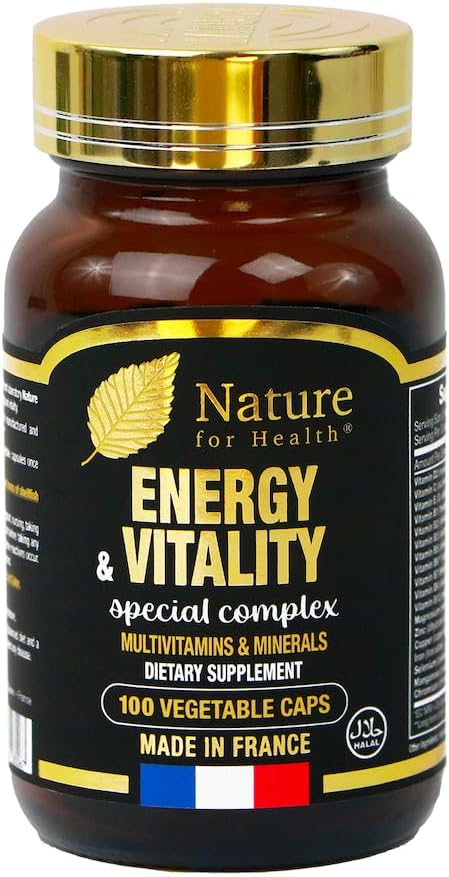 Energy & Vitality Special Complex - Dietary Supplement Reducing Tiredness - Multivitamins & Minerals - Sugar & Gluten-Free - 100 Veg caps