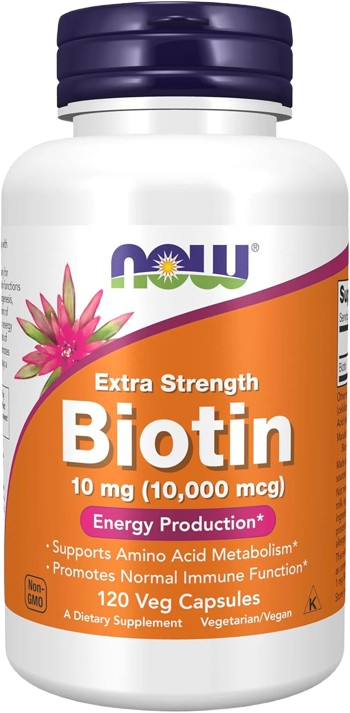 Now Foods Biotin 10,000Mcg Extra Strength Vcaps 120'S New