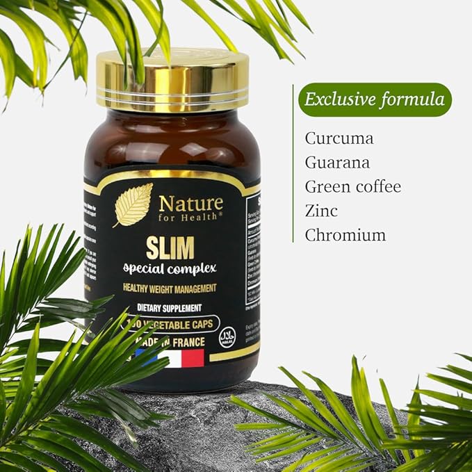 Slim Special Complex - Dietary Supplement for Health Weight Management - Curcuma, Guarana, Green Coffee & Minerals - Sugar & Gluten-Free - 100 Vegetable Caps