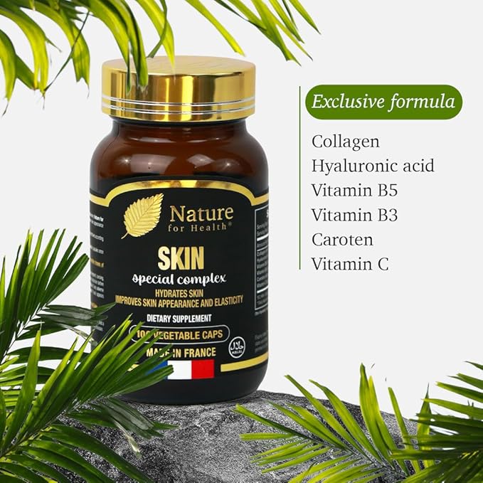 Skin Special Complex -NATURE FOR HEALTH Dietary Supplement Improving Skin Appearance - Collagen, Vitamins & Minerals - Sugar & Gluten-Free - 100 Vegetable Caps