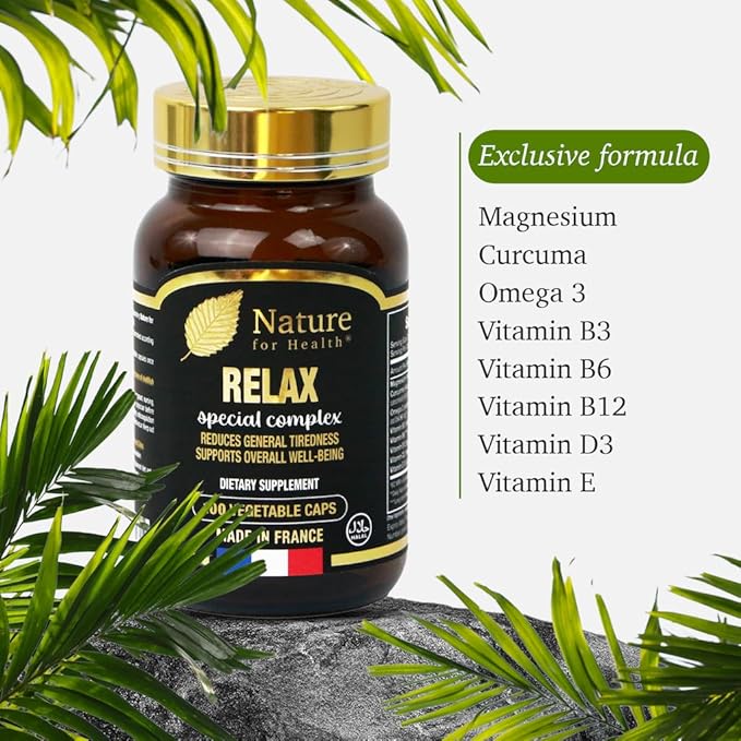 Relax Special Complex - Dietary Supplement Supporting Well-Being - Multivitamins, Omega 3, Curcuma & Minerals - Sugar & Gluten-Free - 100 Vegetable Caps