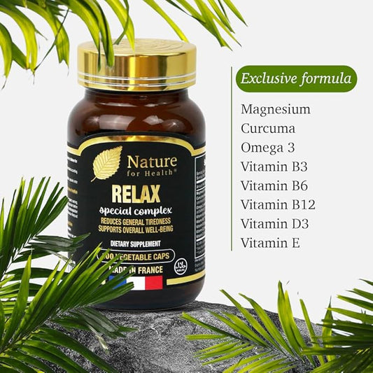 Relax Special Complex - Dietary Supplement Supporting Well-Being - Multivitamins, Omega 3, Curcuma & Minerals - Sugar & Gluten-Free - 100 Vegetable Caps