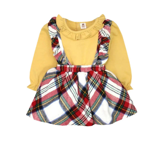 Button Up Checked Frock 2year