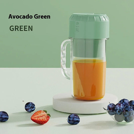 Household Multifunction Juicer Portable Charging Small ( avocado green )