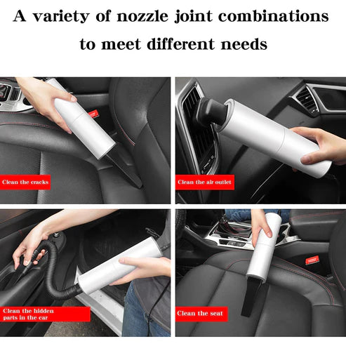 Portable Handheld Vacuum Cleaner 120W Car Charger (black)