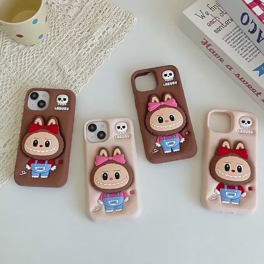 Labubu - 3D Cartoon Silicone iPhone 15 pro max Case